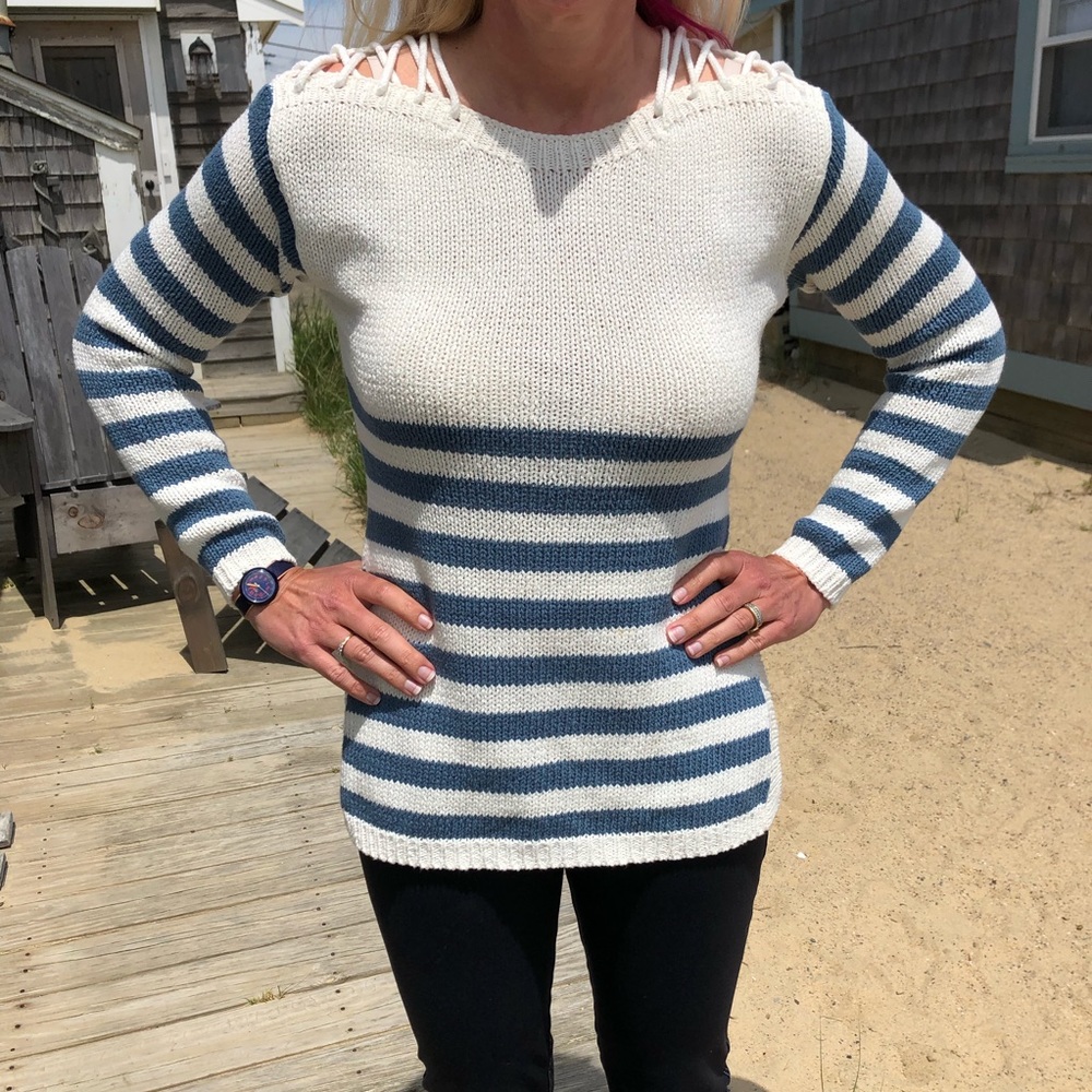 Nautical striped sweater